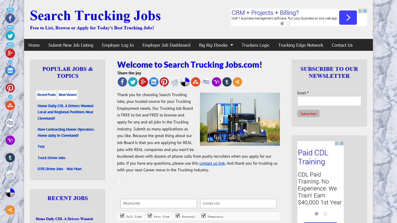 Post Trucking Jobs For Free