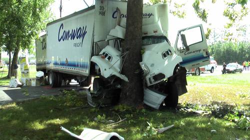 Trucking Fails - There's A Tree Over There